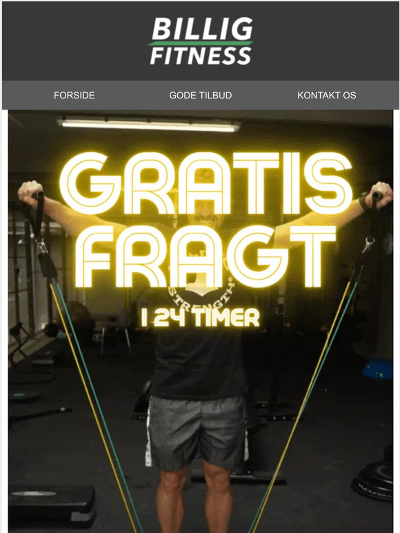 Gratis Fragt JA TAK ⚡Gælder i 24 timer