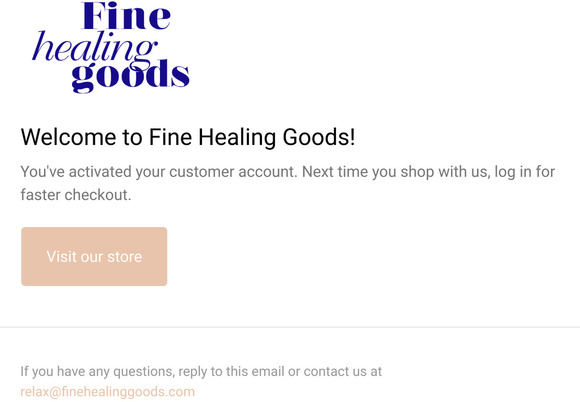 Customer account confirmation