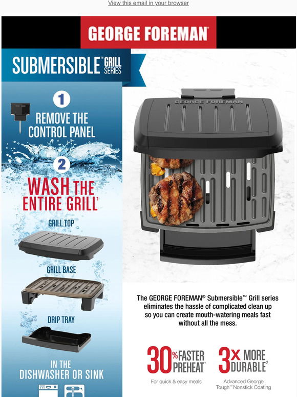 George Forman: Savor Your Summer With The GEORGE FOREMAN® Smokeless Grill!