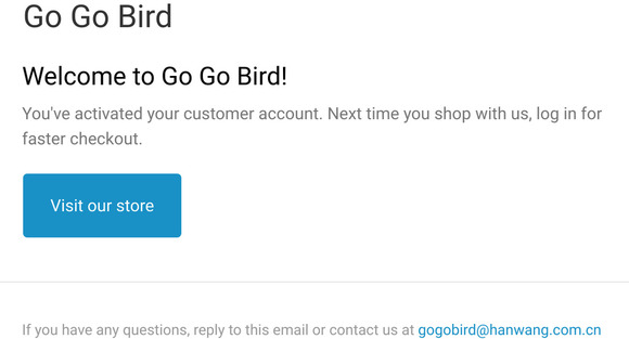 Customer account confirmation