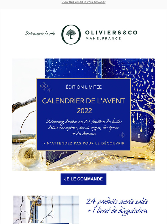 Calendrier De L Avent Olivier And Co 