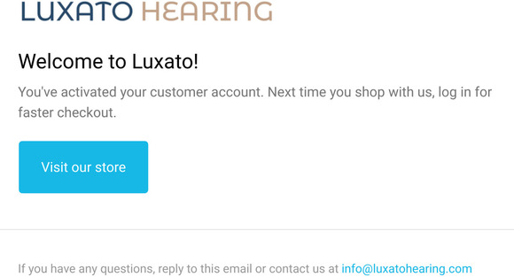 Customer account confirmation