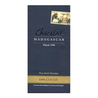 Chocolat Madagascar 100% dark chocolate bar