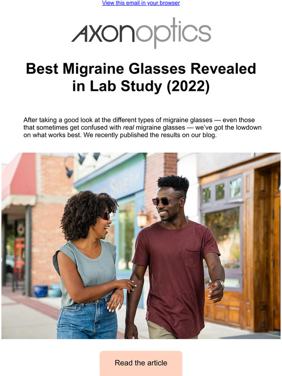 Axon Optics Lab Study Reveals the Best Migraine Glasses in 2022 👓 Milled