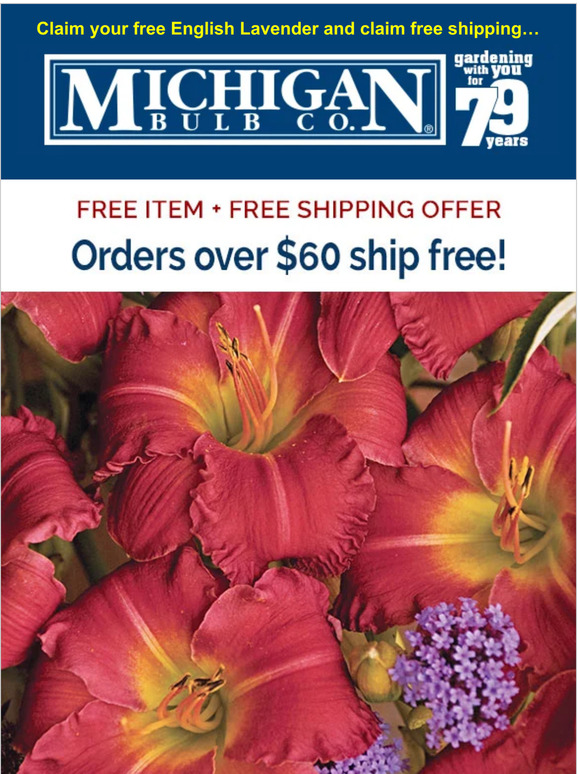 Michigan Bulb Company More free—here's how! Milled