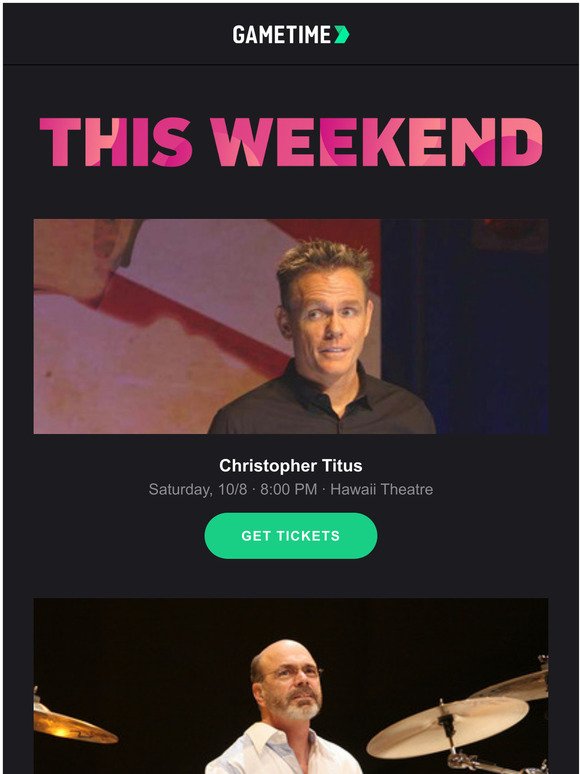 🔥Events This Weekend:  Journey @ Neal Blaisdell Arena, Christopher Titus @ Hawaii Theatre, Danny Seraphine @ Blue Note  and more! 
