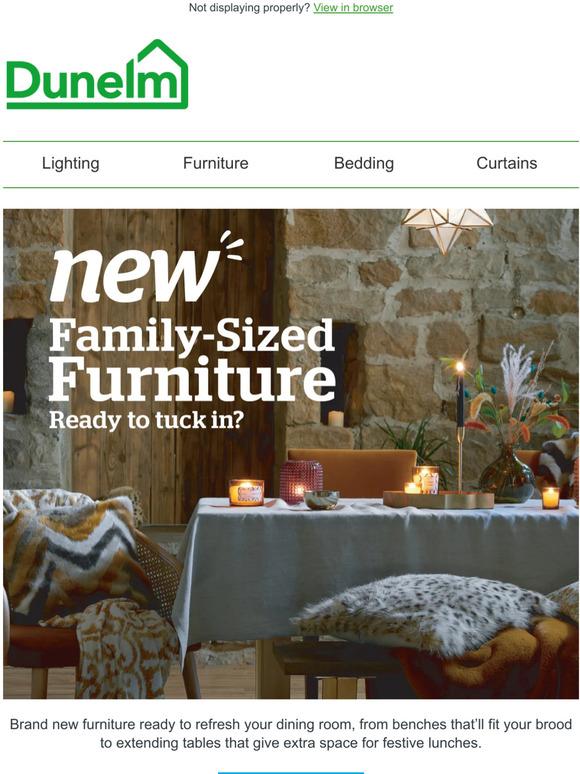 Dunelm New furniture just landed Milled