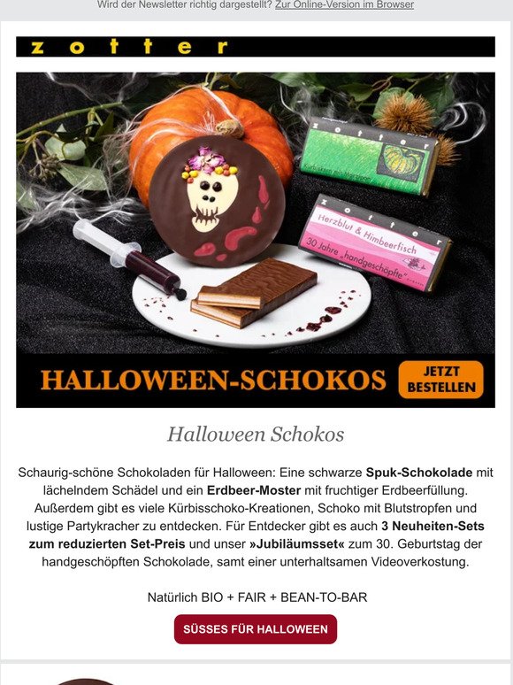 Halloween-Schokos & Herbstferien in der Erlebniswelt 🎃