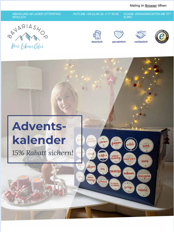 Jetzt 15% Rabatt auf den Bier Adventskalender 🍻🎄