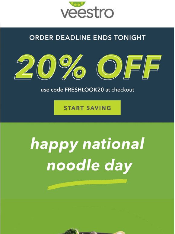 20% OFF | happy national noodle day 🍝