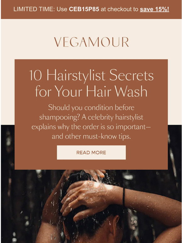 VegaLash: 10 Hairstylist Secrets for Your Hair Wash Routine | Milled