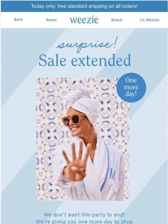 Surprise! 🎉 Sale Extended