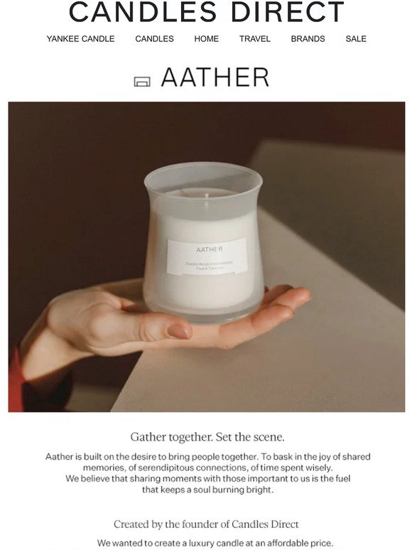 Try Our New Luxury Candles At An Affordable Price - AATHER