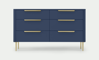 Ebro Wide Chest of Drawers, Blue