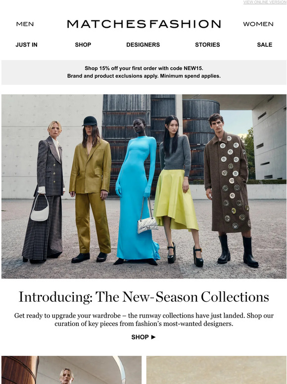 Matches Fashion: The new-season collections have landed | Milled