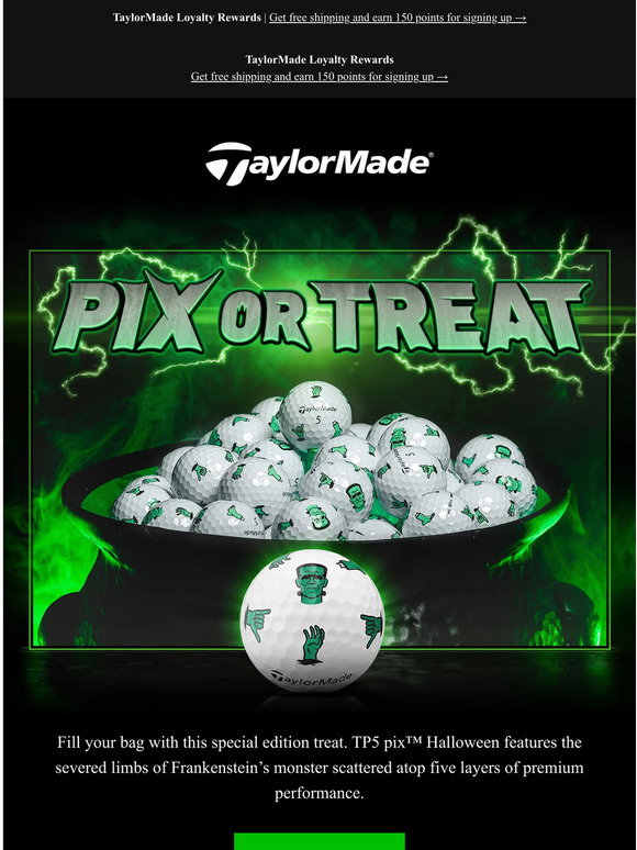 TaylorMade Golf: pix or Treat! Introducing TP5 pix Halloween | Milled