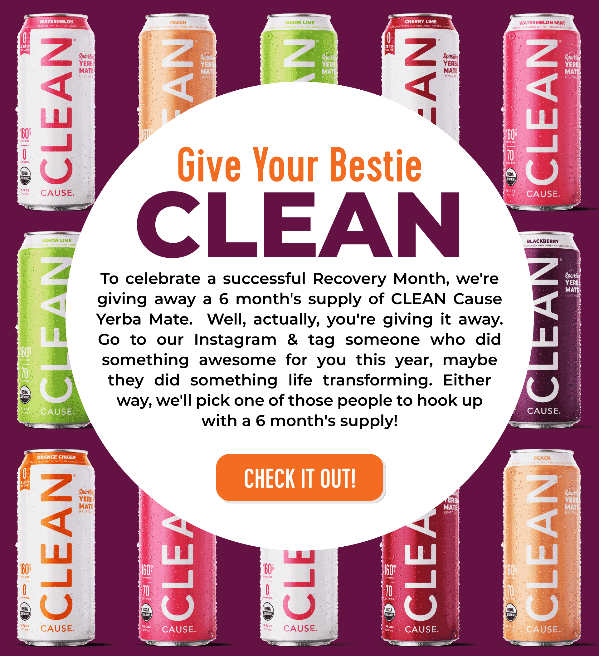 CLEAN Cause 🎁 Win 6 months of CLEAN! Milled