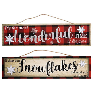 Snowflake Holiday Signs