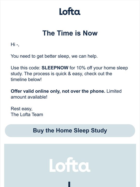 ⚠️ 10% off Our Home Sleep Study