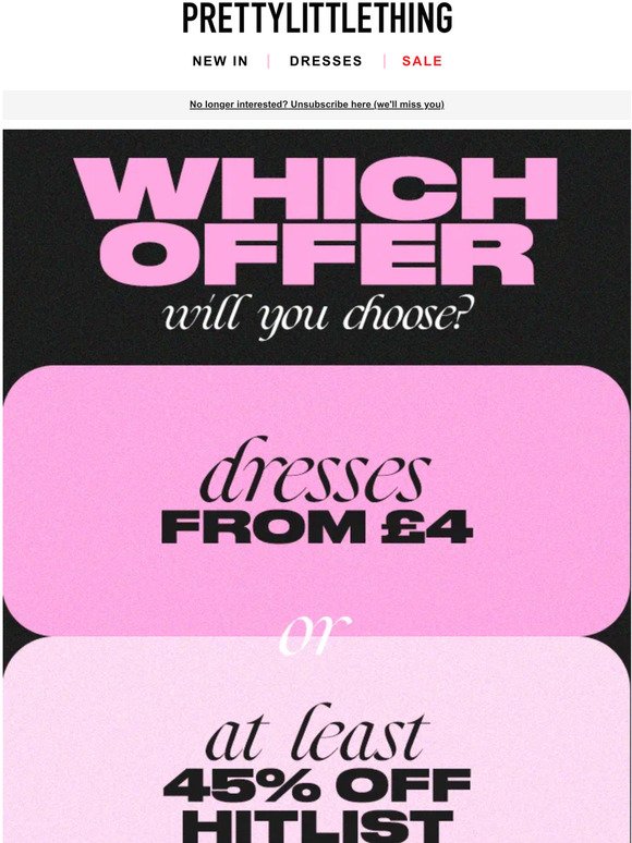 What offer ya' gonna choose? ✨