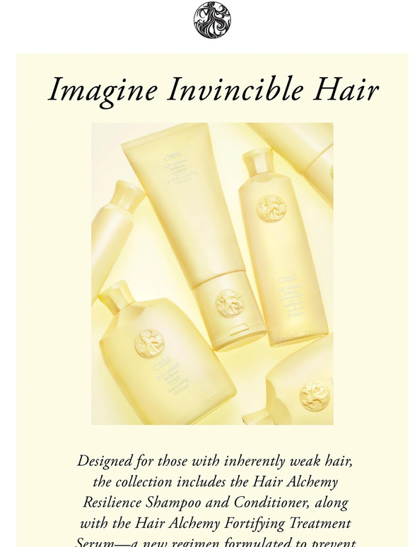 Oribe Hair Care Imagine Invincible Hair With Hair Alchemy Milled 1524