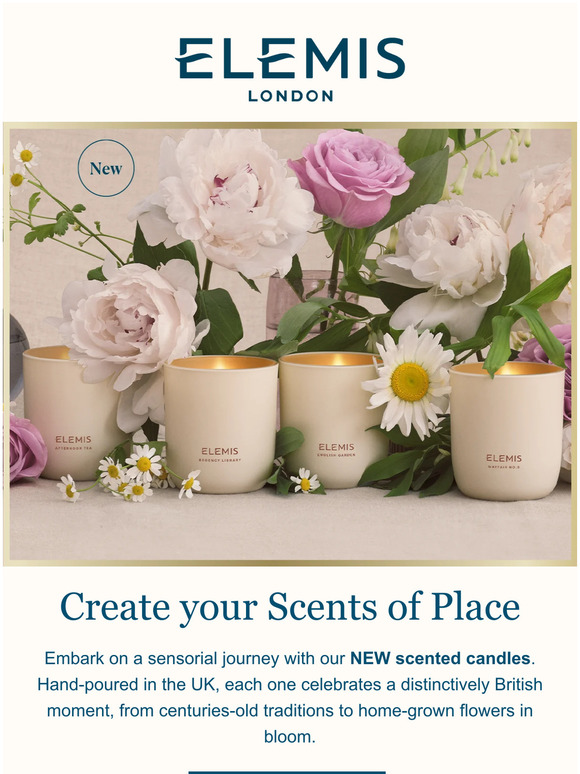 elemis Discover our NEW Candle Collection Milled