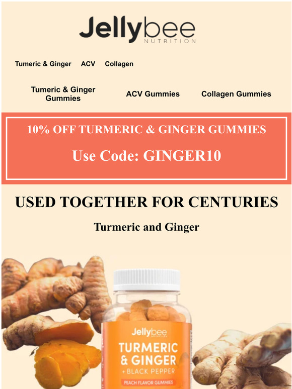 JellyBee 🔥 A Powerful Combination Turmeric & Ginger Milled