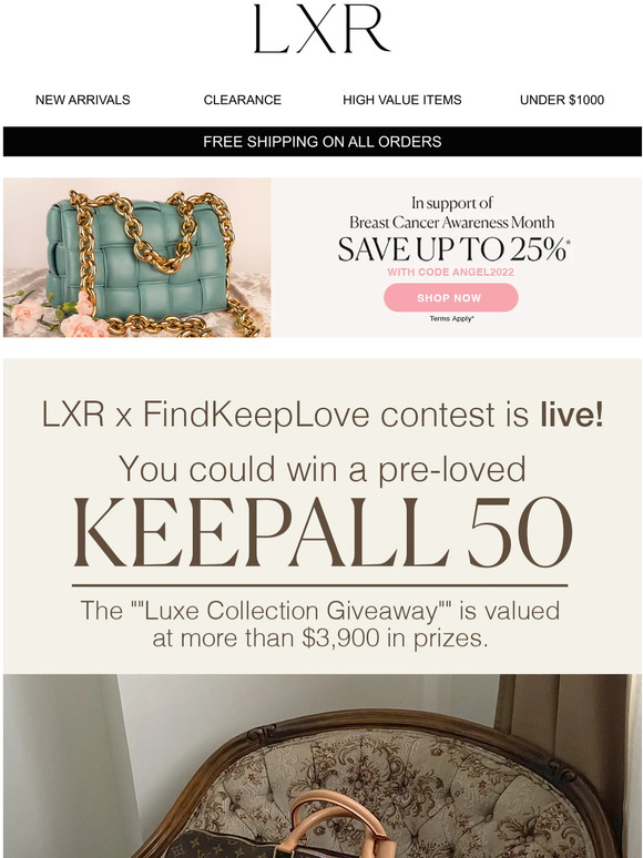 LXR x FindKeepLove contest