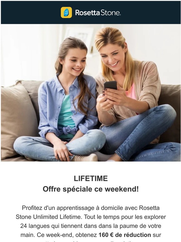 Offre spéciale Lifetime ce weekend