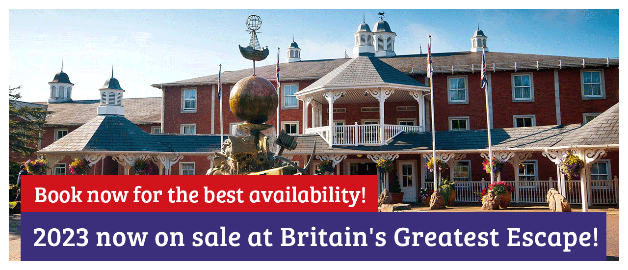 Book now for the best availability! 2023 now on sale at Britains Greatest Escape!