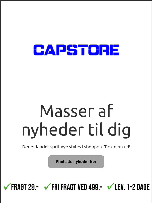 Nyheder på Capstore!