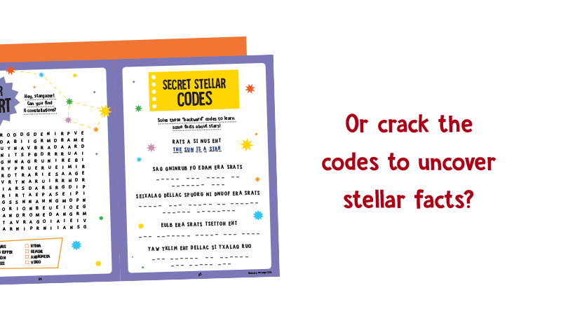 Or crack the codes to uncover stellar facts?