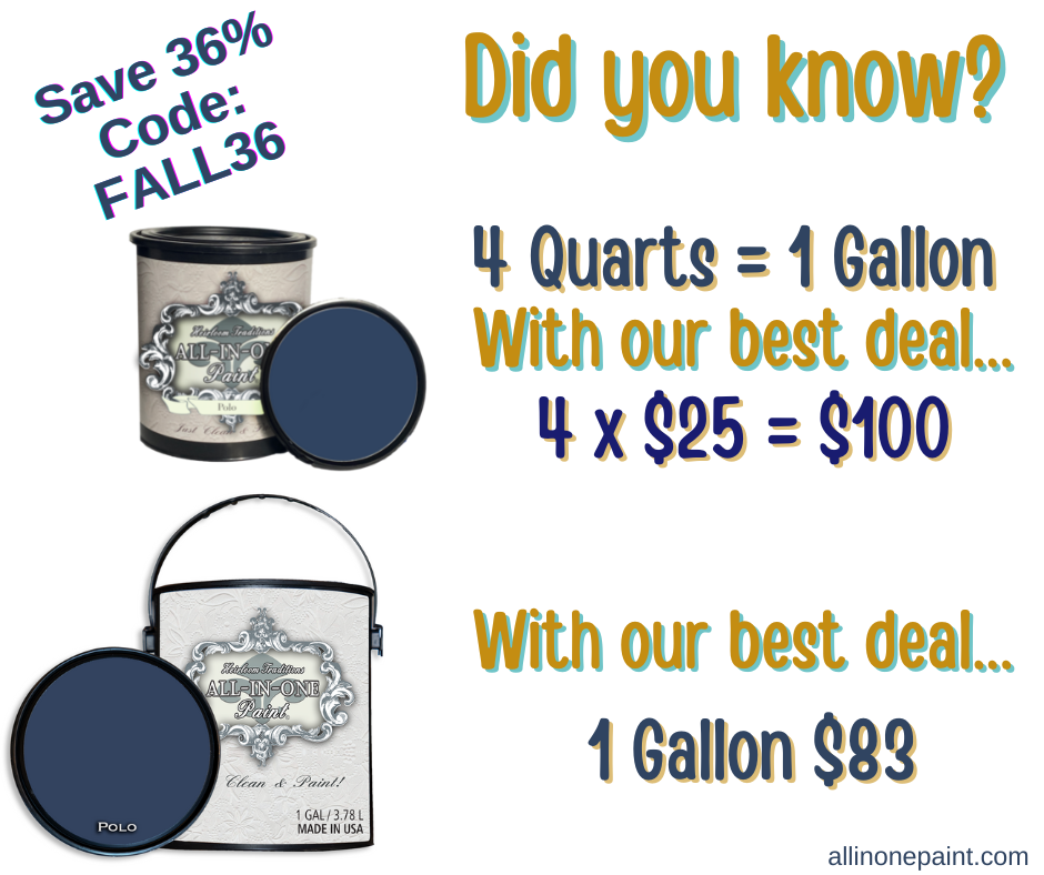 Heirloom Traditions Paint (US) 25 Quarts of ALLINONE Paint are back
