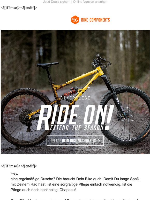 Ride On! Pflege Dein Bike nachhaltig ›