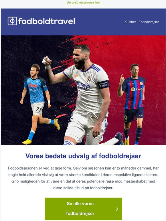Se de bedst præsterende fodboldhold i aktion.