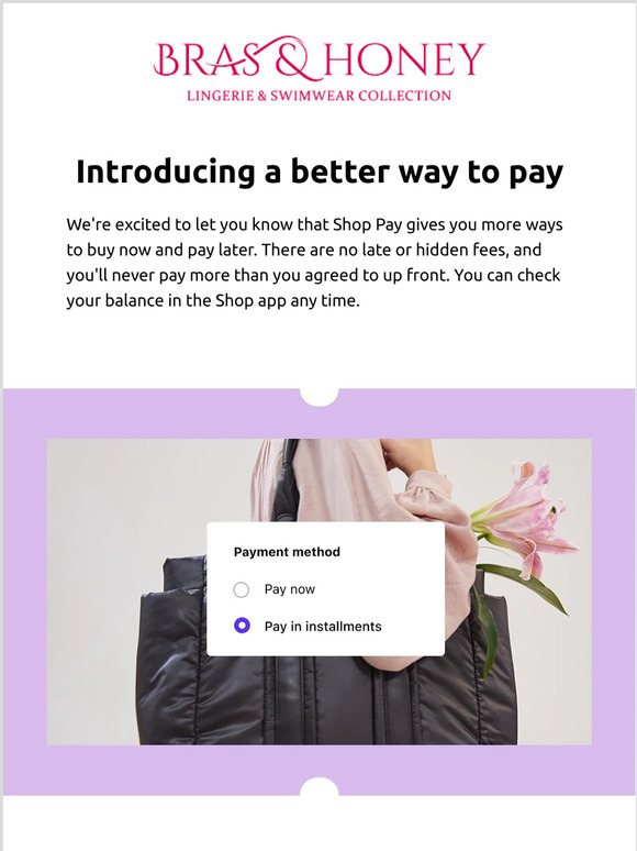 Now you can buy now and pay later with Shop Pay!