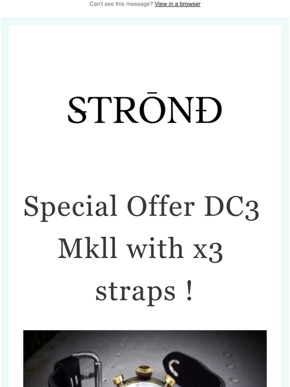 DC3 MKll with x3 straps!