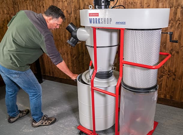 Axminster Workshop AW145CE Cyclone Dust Extractor - 230V