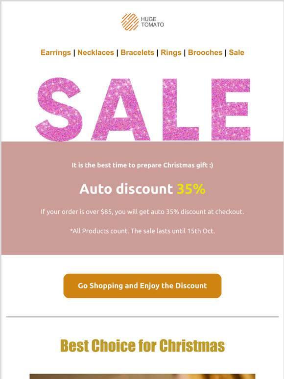 Hi , 35% Off Holiday Sale is On ⚡⚡