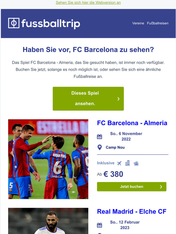 Jetzt immer noch verfügabr: FC Barcelona - Almeria