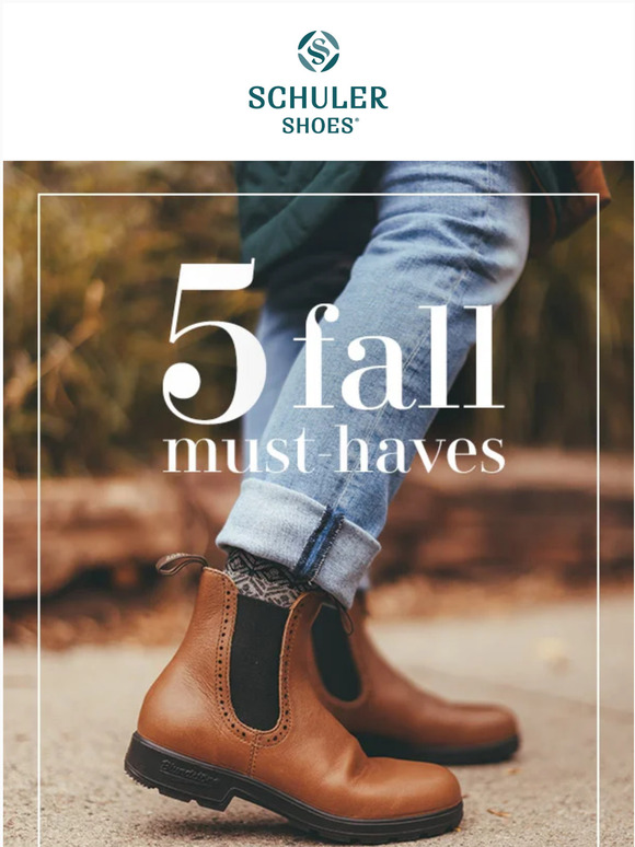 Schuler Shoes 5 MustHaves for Fall Milled