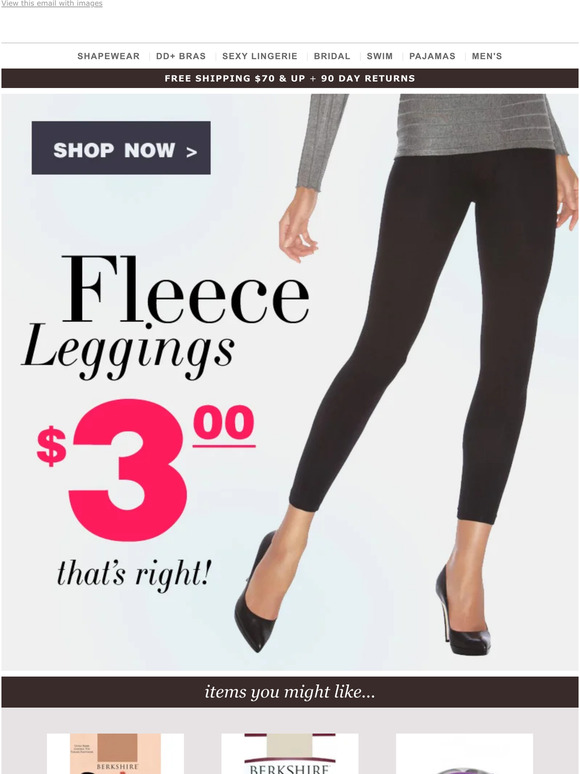 😵 $3.00 (!!!) fleece leggings, just in time for winter!