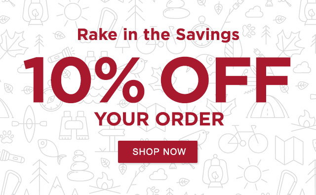 Rake in the savings. 10% Off your order with promo code: PUMPKIN10.