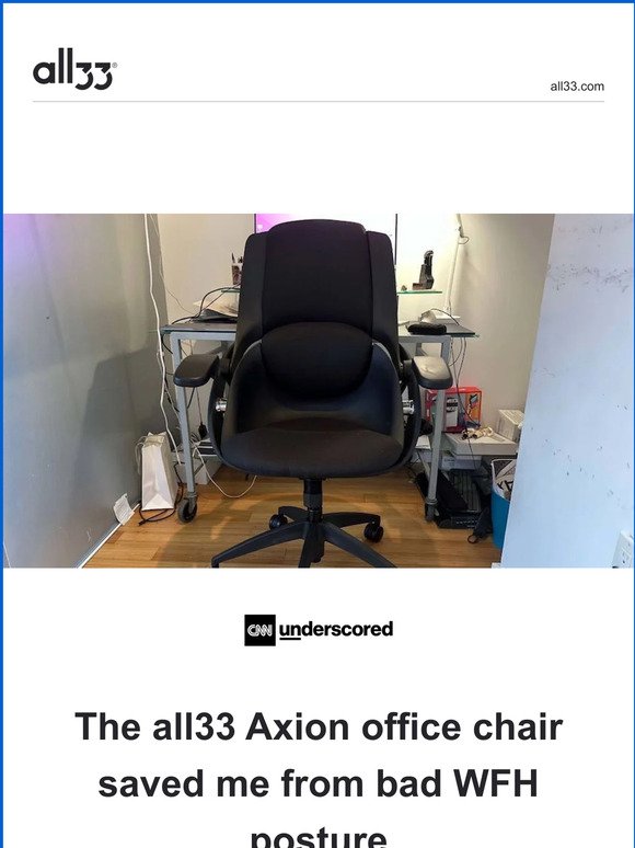 All33 Axion Desk Chair Launch 2022: New Ergonomic Desk Chair