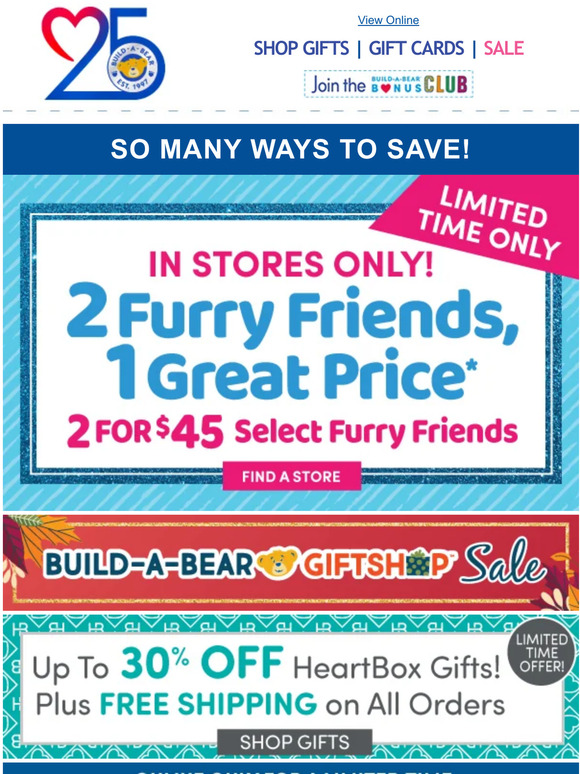BuildABear SALE Check Out InStore & Online Deals Milled