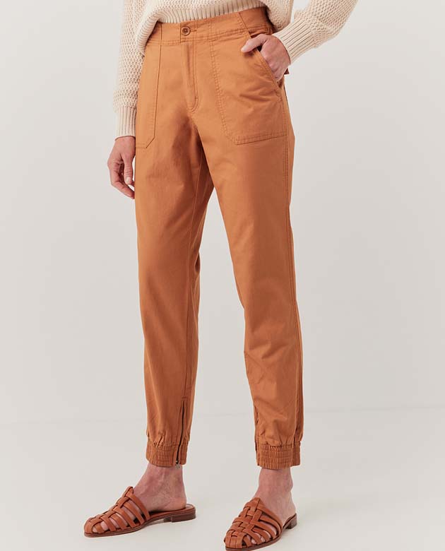 Woven Twill Utility Jogger