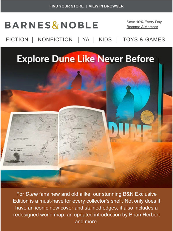 Barnes & Noble An Exclusive Deluxe Dune edition that every fan needs