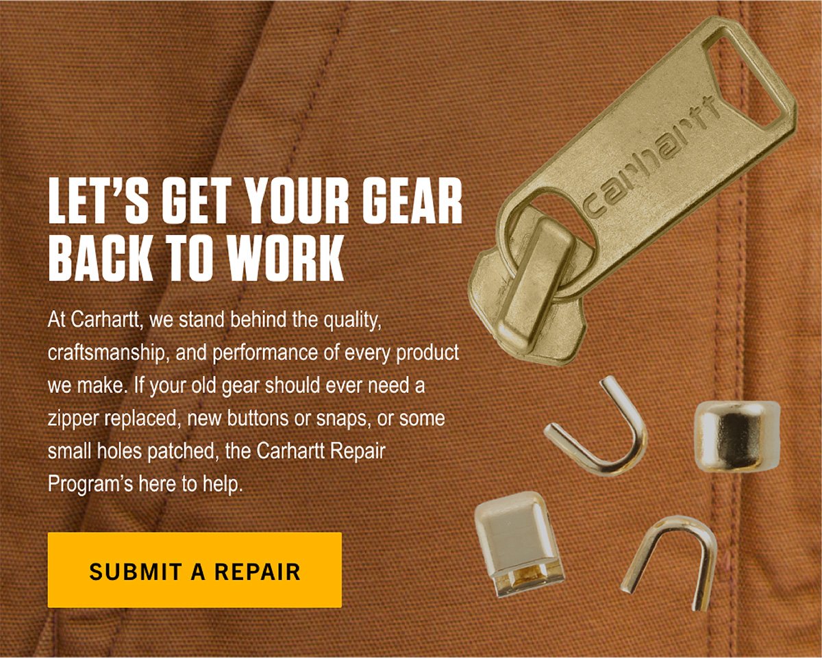 Carhartt: Have a broken zipper or missing button?