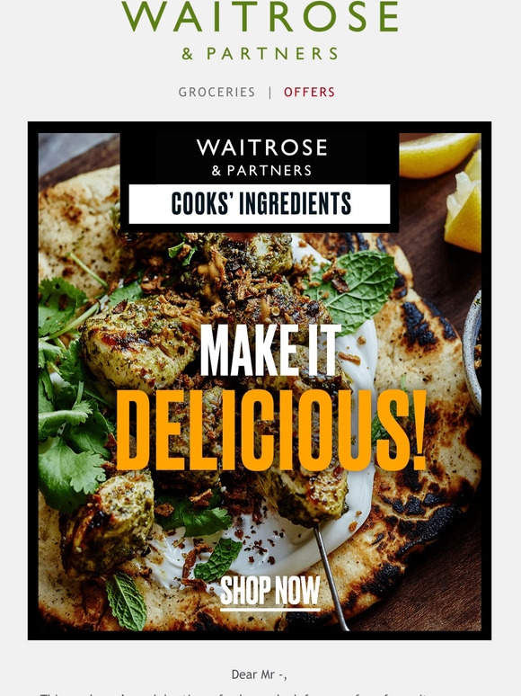 Waitrose Elevate your everyday cooking Milled