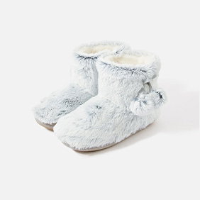 Furry cat ballerina slippers black